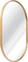 Untrammelife Oval Wall Mirror Gold-24x36 Inch