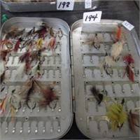 BOX OF FISHING FLIES