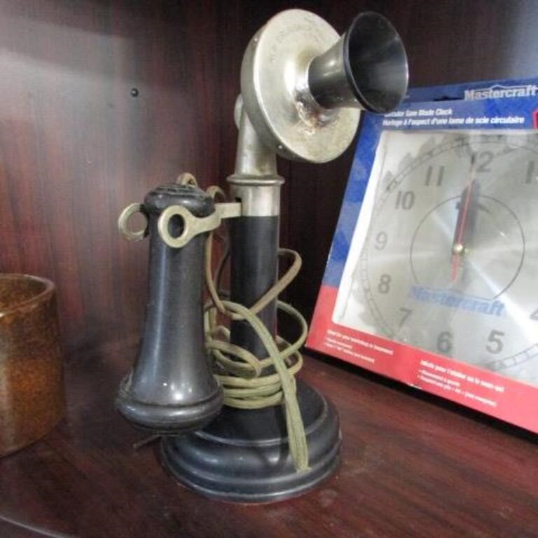 VINTAGE CANDLESTICK PHONE PAT. 1901-08