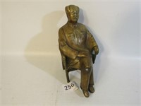 Asian Bronze Figure - 7" Tall
