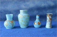Four Small Moser-Style Vases