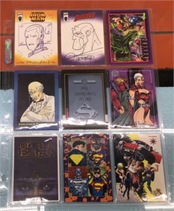 Comic book trading cards