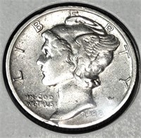 1938-S USA Silver Mercury Dime