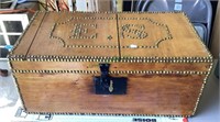 Almost restored antique valuables box - missing