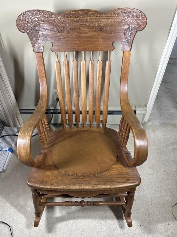 Antique Wooden Rocking Chair