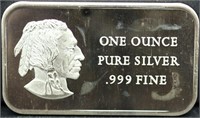 1oz Indian Face Bicentennial silver bar