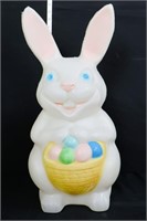 Vintage 20in Easter bunny w/ basket blow mold