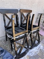 SET OF 4 CHAIRS WITH PADS