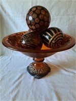 Acrylic Decorative Bowl Set 15.5"