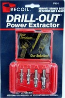 MASTERCRAFT 4pc Drill Out Extractors Damaged Screw