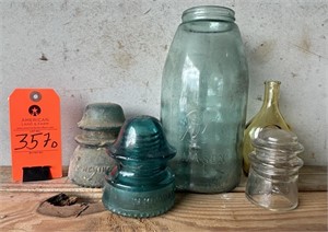Blue Assorted Masons, Insulators and More