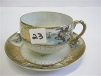 Footed Cup & Saucer