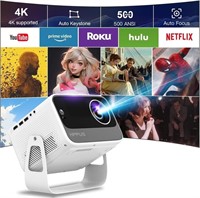 Auto Focus/Keystone Smart Projector 4K with Androi