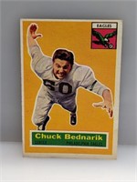 1956 Topps #28 Charley Bednarik HOF Eagles