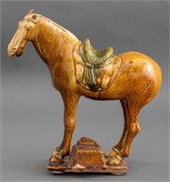 Chinese Tang Style Ceramic Horse, 19th C.
