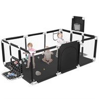 B185  HDJ Baby Playpen 71" with Basketball Hoop