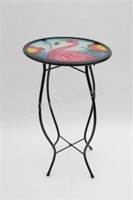 Artisian Stain Glass Side Table