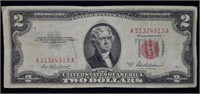 1953 A $2 Red Seal Legal Tender Note