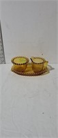 Yellow Cream & Sugar with Tray