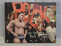 WWF The Rock Wall Hanging