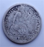 1883 Seated Liberty Dime