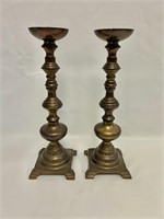 2 Brass Candle Stands 16" tall.