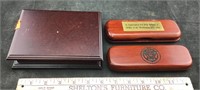 3 Gift Sets: Key Ring and Money Clip, And Two