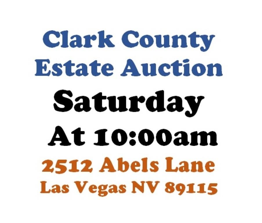 Sat.@10am - Las Vegas Estate Online Public Auction 6/8