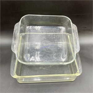 Pair of Square Pyrex Baking Dishes