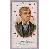 1887 N28 Allen And Ginter Albert Frey Pool Player