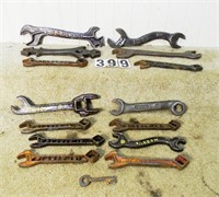13 – Assorted implement/combination wrenches,
