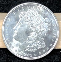 1921 Morgan Silver Dollar, BU