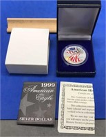 1999 Silver Eagle w.Case & COA