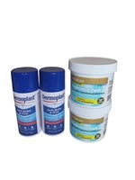 2 Cans Dermoplast & 2 Jars Medicated Pads