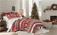 North Pole Trading Co. Reversible 3 pc Quilt Set-