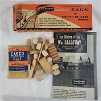 Vintage wood model train kit