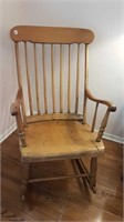 ANTIQUE ROCKER WITH ARMS