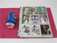 Cartable de cartes de hockey avec +/- 225 cartes