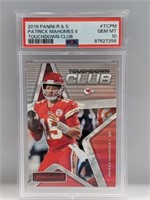 2019 RCs & Stars Touchdown Club Mahomes PSA 10