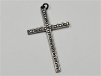 Sterling Silver Cross 1 1/2" l Pendant