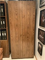 Large 2 Door Pressed Board Storage Cabinet