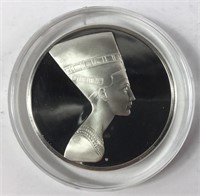 Franklin Mint Sterling Silver "Queen Nefertiti"