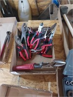 Assortment of pliers and snipes
