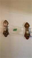 Wood Wall Candle sconces