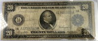 1914 Twenty Dollar Federal Reserve Note Boston
