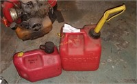 Pair Of Gas Cans Containers Smaller