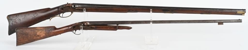 J.H.JOHNSTON SIGNED HALF STOCK SPORTING RIFLE