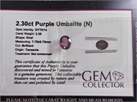 2.30ct Purple Umbalite (N)