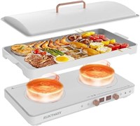 ELECTAKEY Induction Cooktop 2 Burners and Removabl