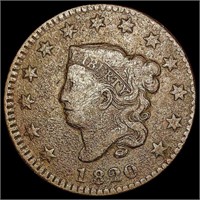 1820 Sm Date Coronet Head Large Cent LIGHTLY